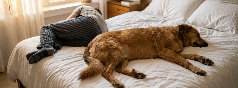 The King-Sized Struggle - Why We Willingly Lose the Battle for the Bed Every Night